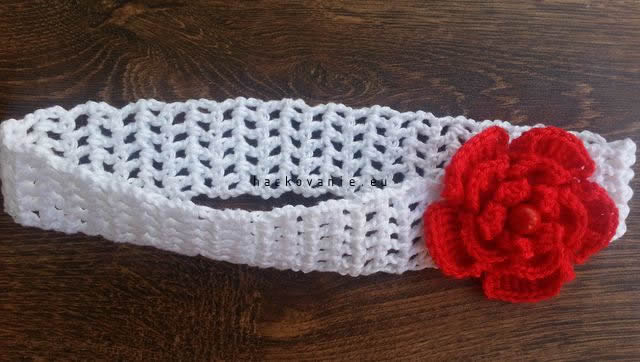 crochet headband hackovana celenka