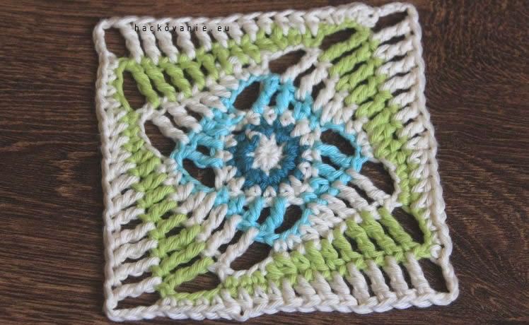 spiraled granny square crochet